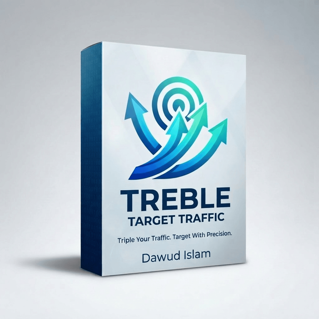 Treble Target Traffic Review product image showcasing features.