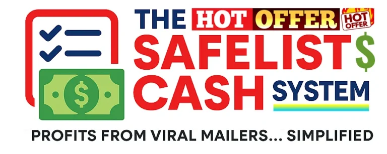 Safelist Cash System dashboard