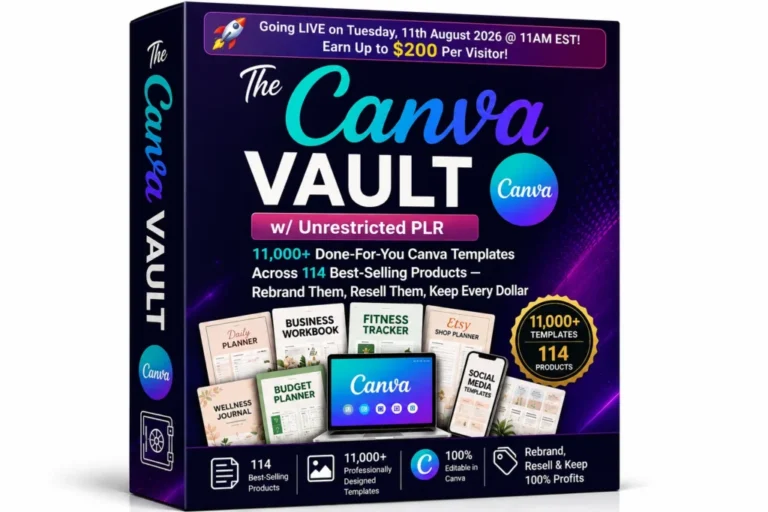 The Canva Creator Vault - 11,000 editable Canva templates available.