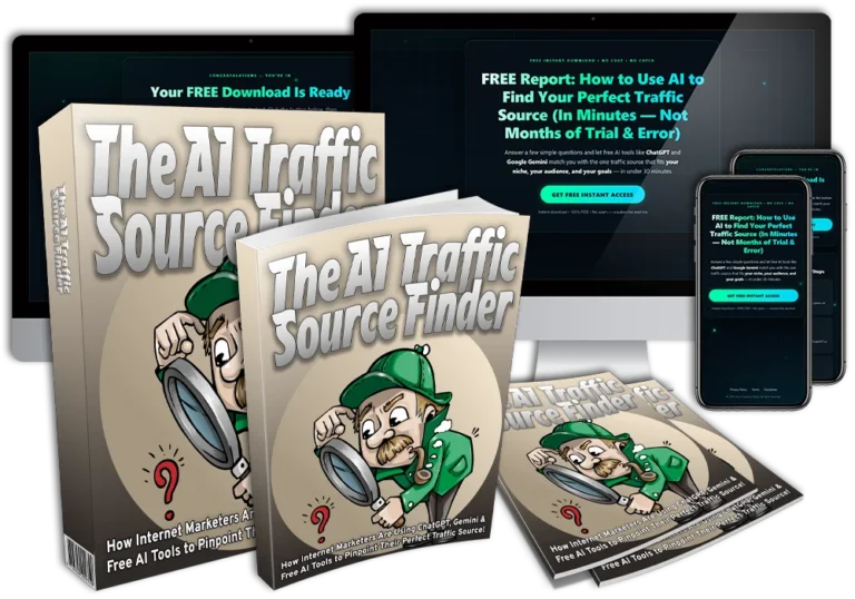 Official product image of (PLR) The AI Traffic Source Finder.