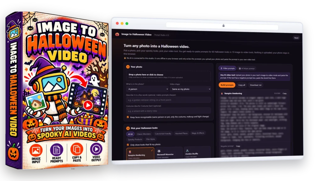 Image to Halloween Video product image