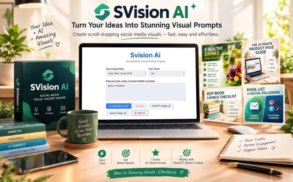 SVision AI Product Image SVision AI product image from the WarriorPlus launch listing